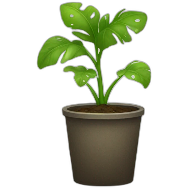 unwatered plant emoji