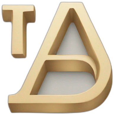 Typography letter emoji