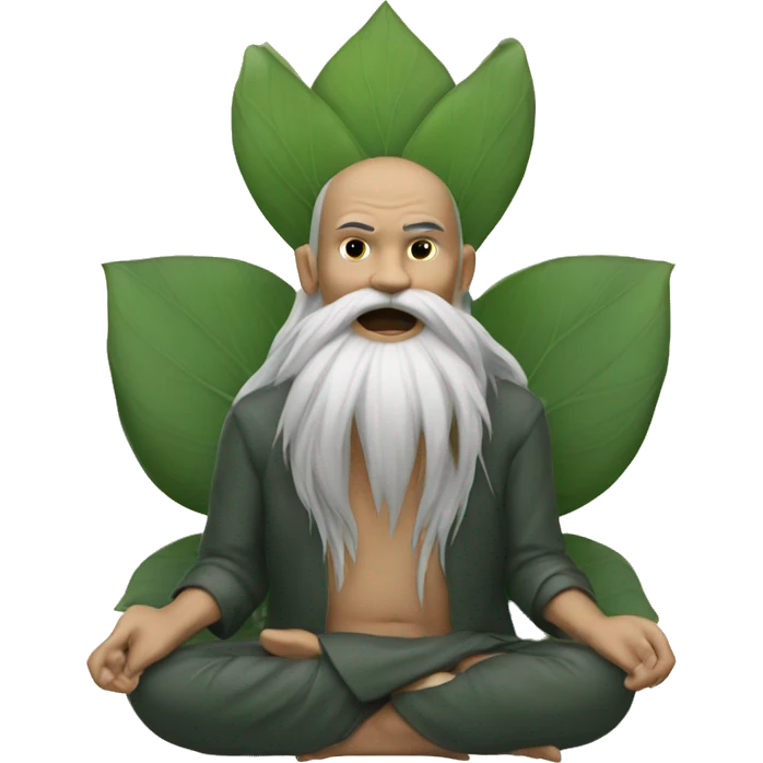 a gahal in lotus houding emoji