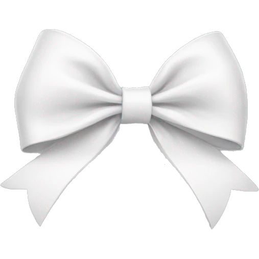 White bow emoji