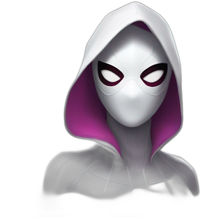 Spider Gwen wearing  a mask emoji