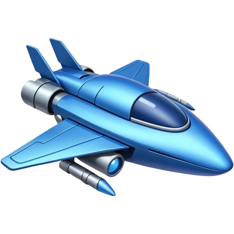 blue spacecraft emoji