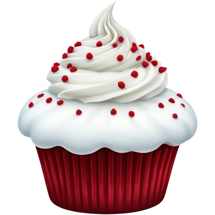 ultra realistic red velvet cupcake emoji