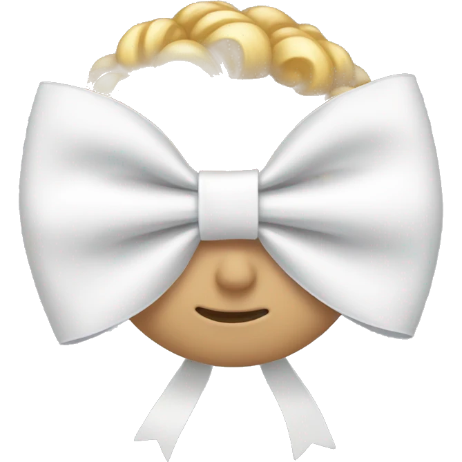 White bow emoji