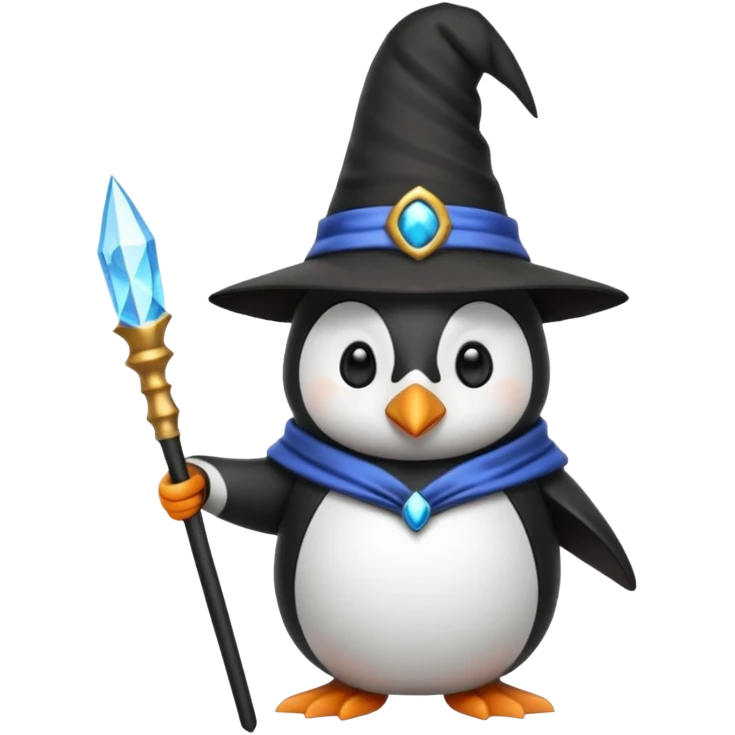 Penguin Wizard emoji