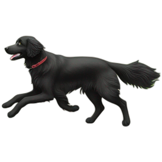 escaping flat coated retriever emoji
