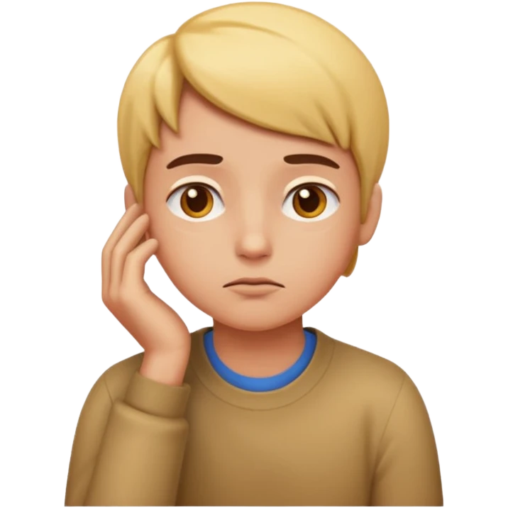 Create a realistic emoji of a person making some decisions  emoji