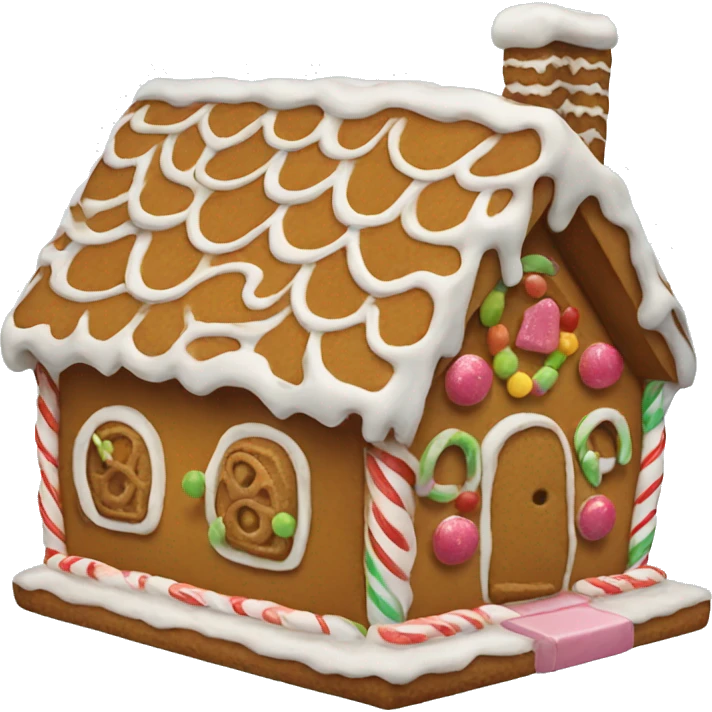 Gingerbread house emoji
