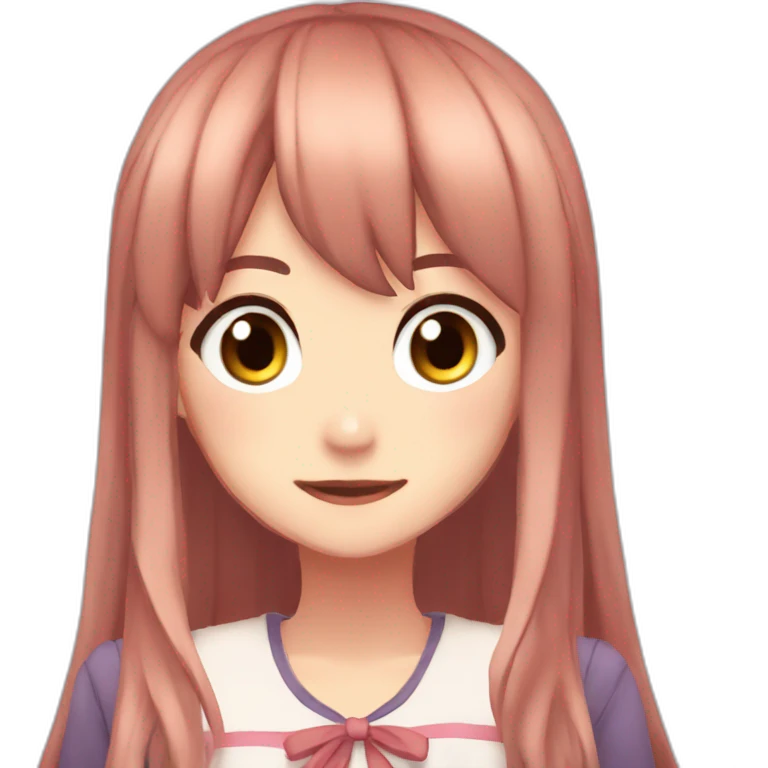 Monika from DDLC emoji