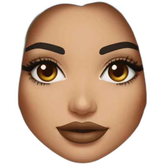 Kylie Jenner brown emoji