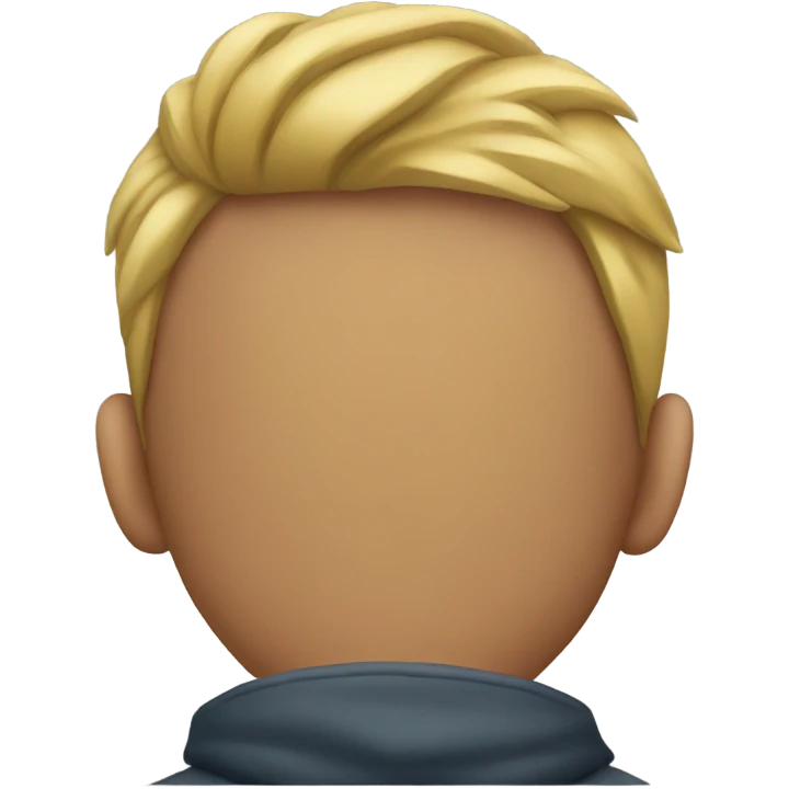 Back of a boys head emoji