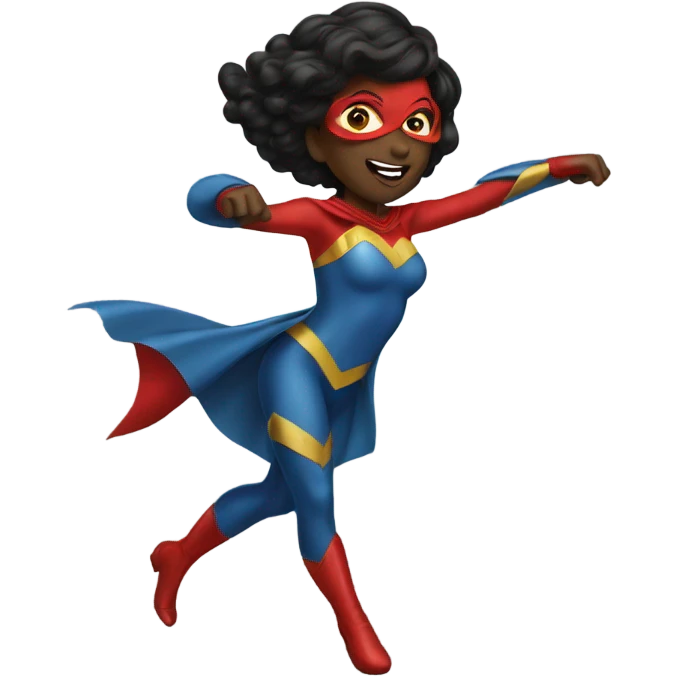 Female Super hero dancing  emoji