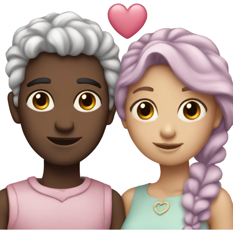 Hearts-couple-coloured-pastel-shade emoji