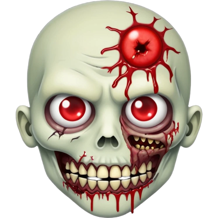 zombie face with a sewn-up mouth emoji