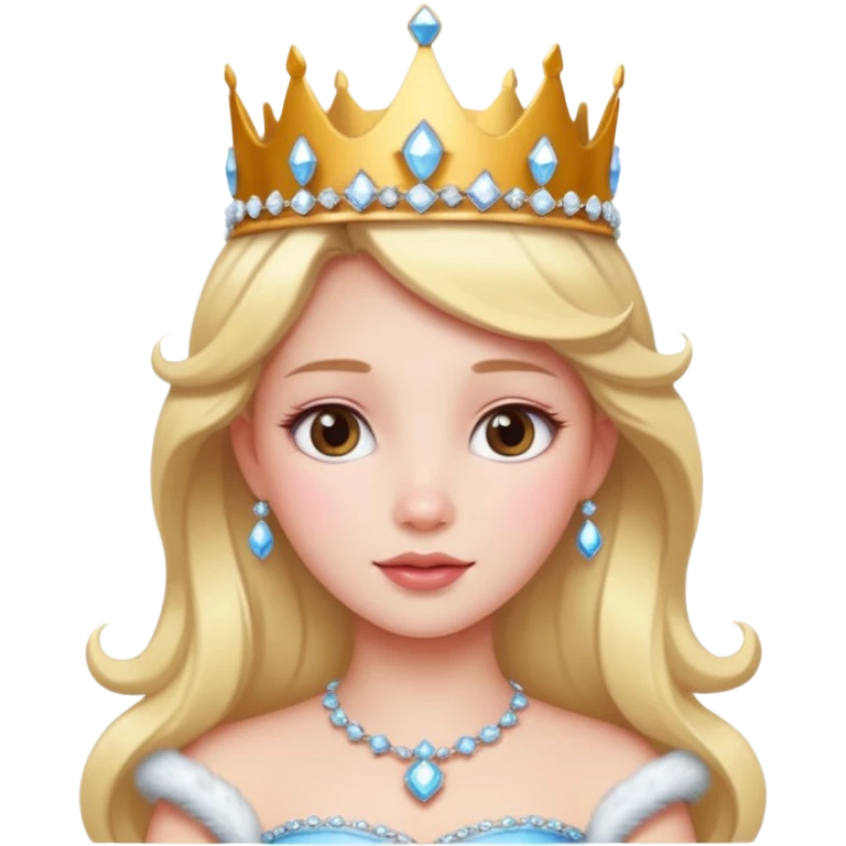 Princess with snow  emoji