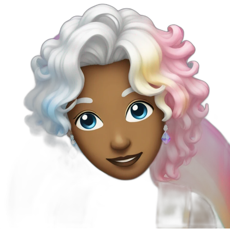 queer crystal rainbow emoji