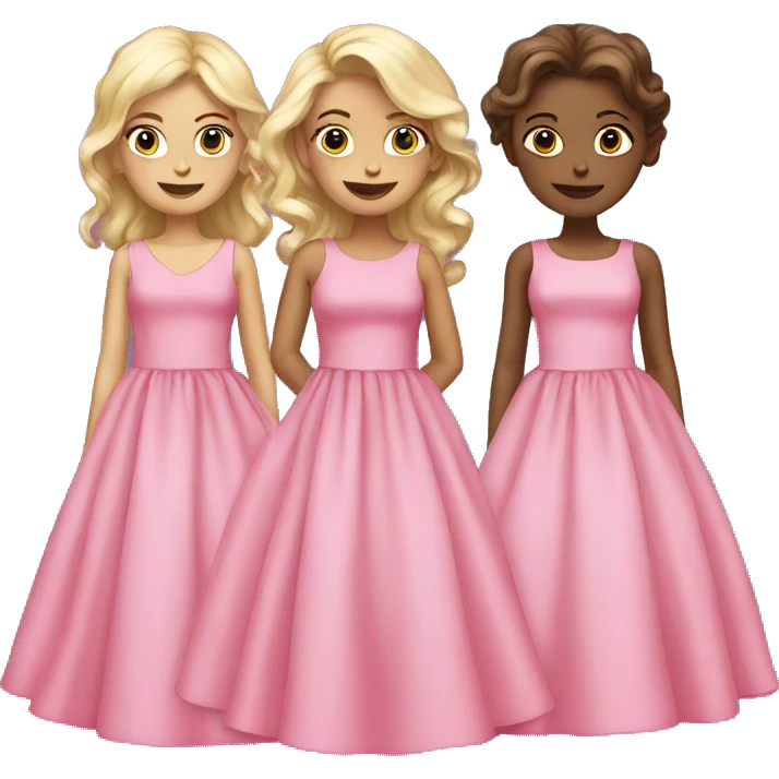 Pink dresses  emoji