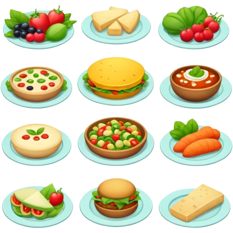 веганское меню emoji