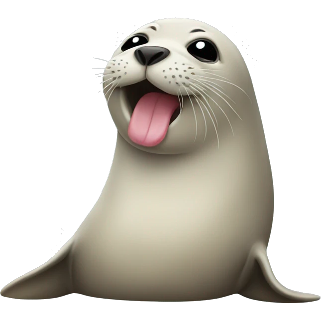 seal giving a kiss emoji