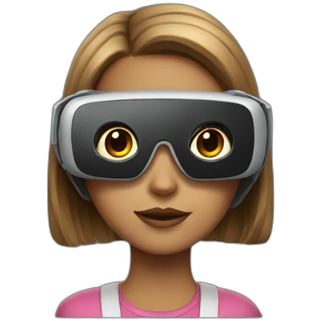 girl in vr glasses emoji