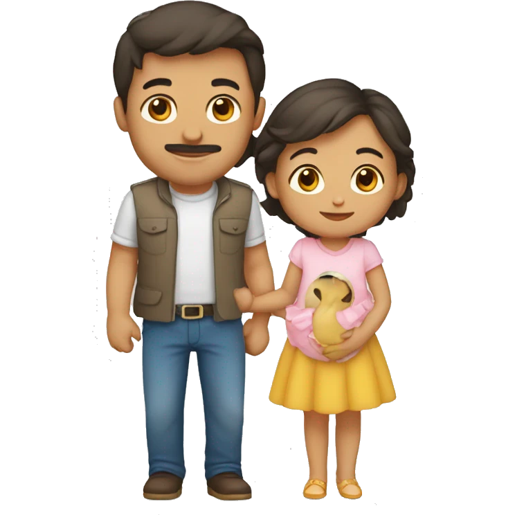 pareja y bebe emoji