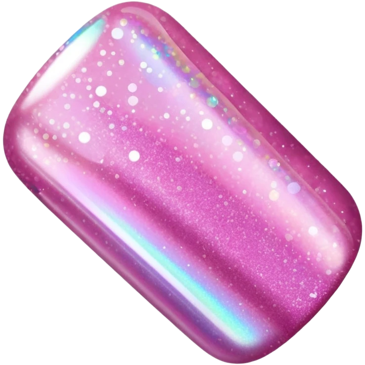 Pink glitter nail polish emoji
