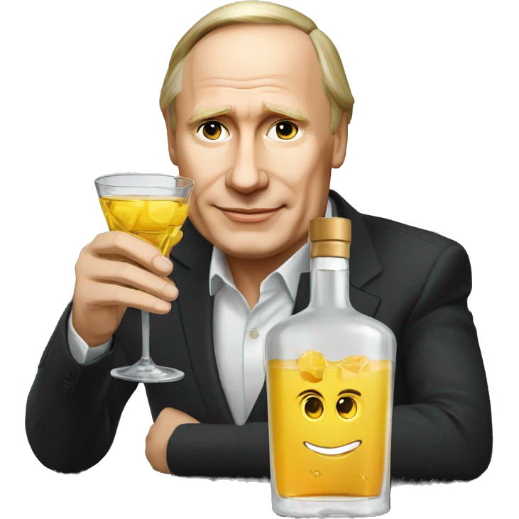 Vodka avec Vladimir poutine emoji