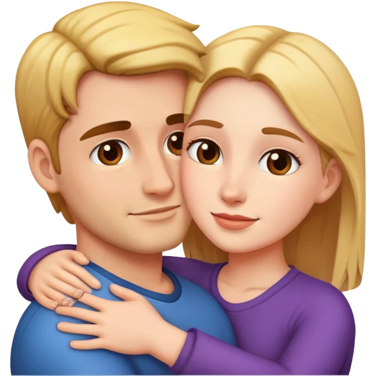 couple hugging emoji