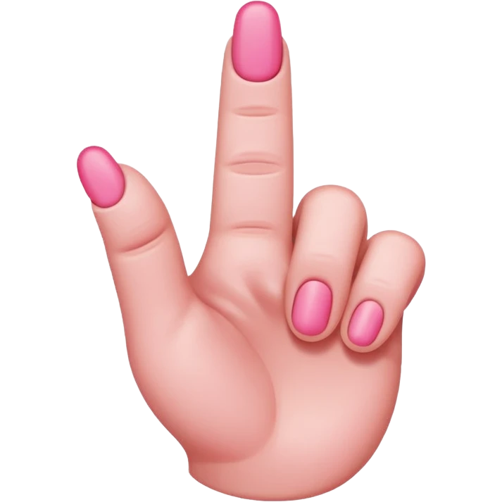 Pink middle finger  emoji
