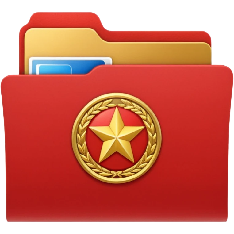 красная папка ссср emoji