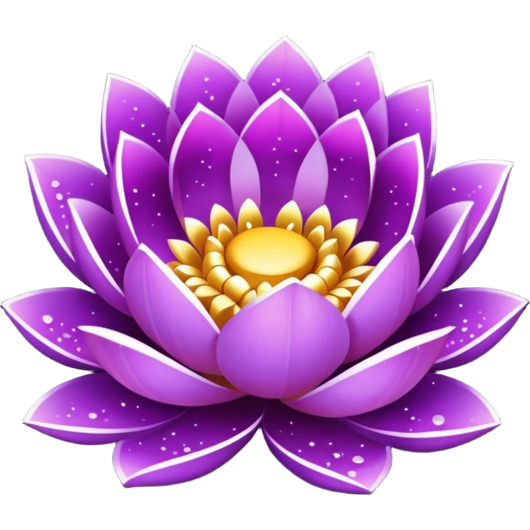 purple lotus beautiful glitters emoji
