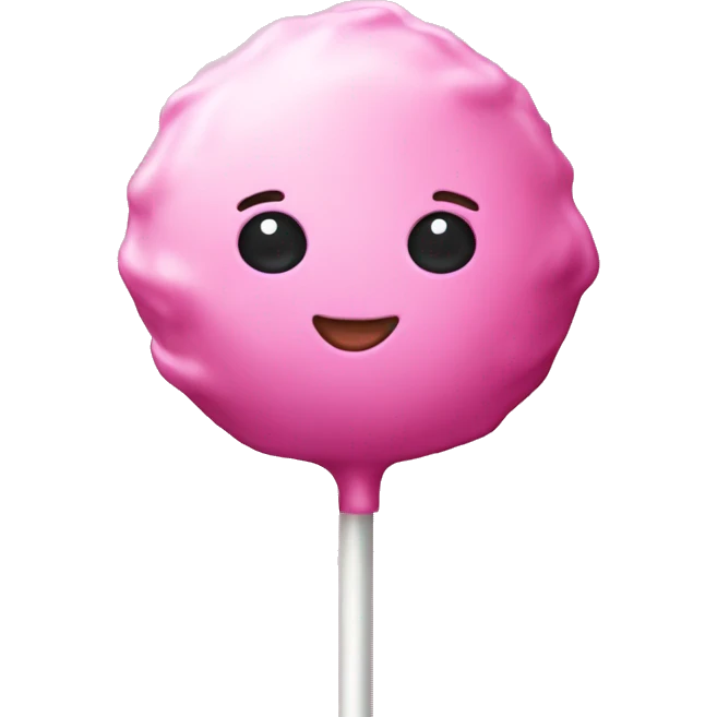 Pink cake pop emoji