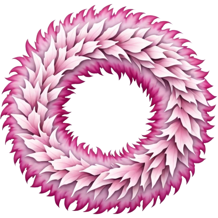 white and pink christmas reef with no green emoji