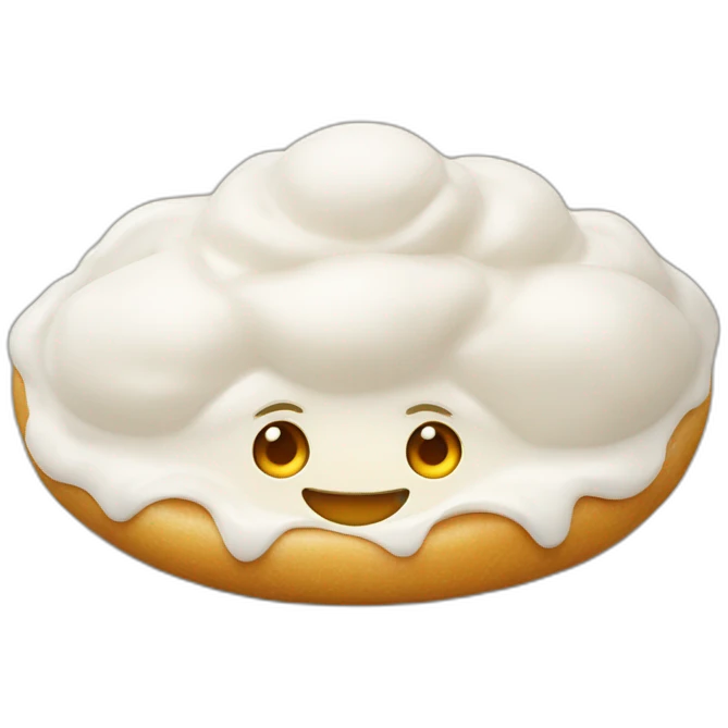 Hot Khinkali with sour cream emoji