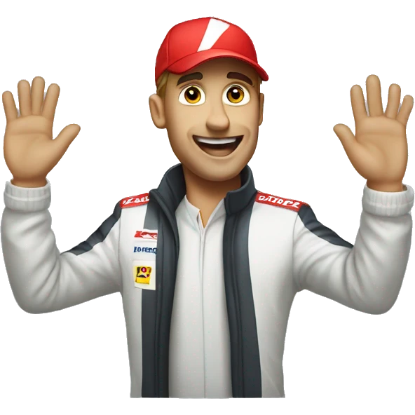 formula 1 nadando emoji