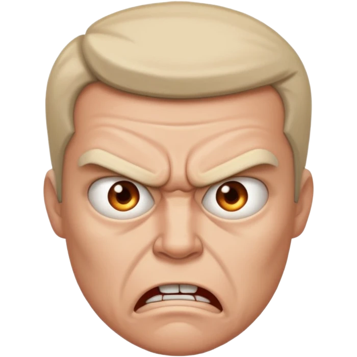 Angry but can't express anger just staring emoji