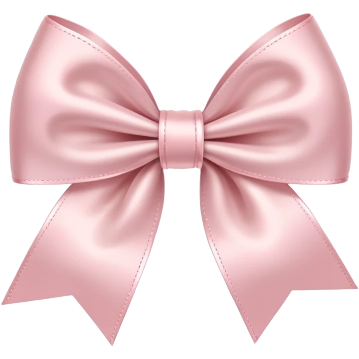 Pale pink ribbon bow emoji