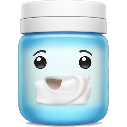 Moisturizer in jar emoji