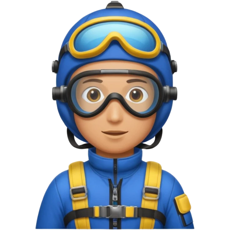 parachute diver emoji