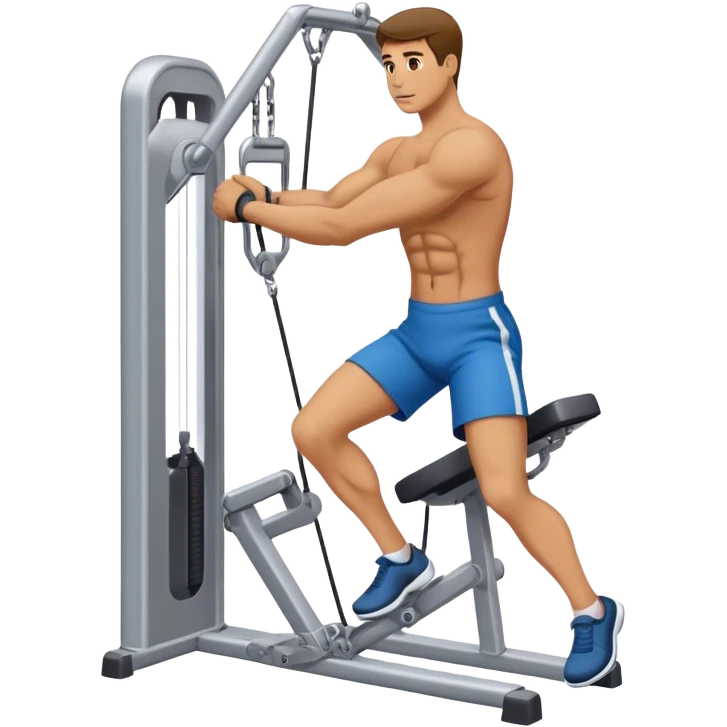 man hip abduction cable machine exercise emoji