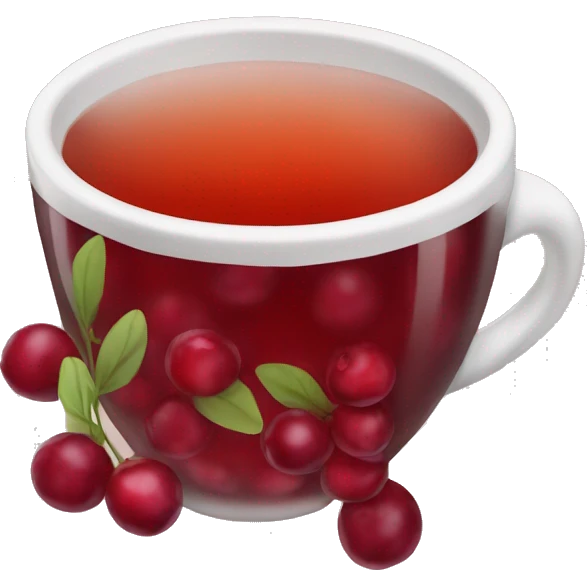 cranberry tea emoji