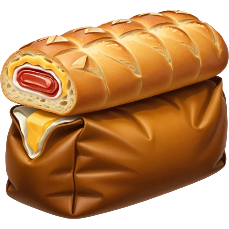 sac avec baguette dedans emoji