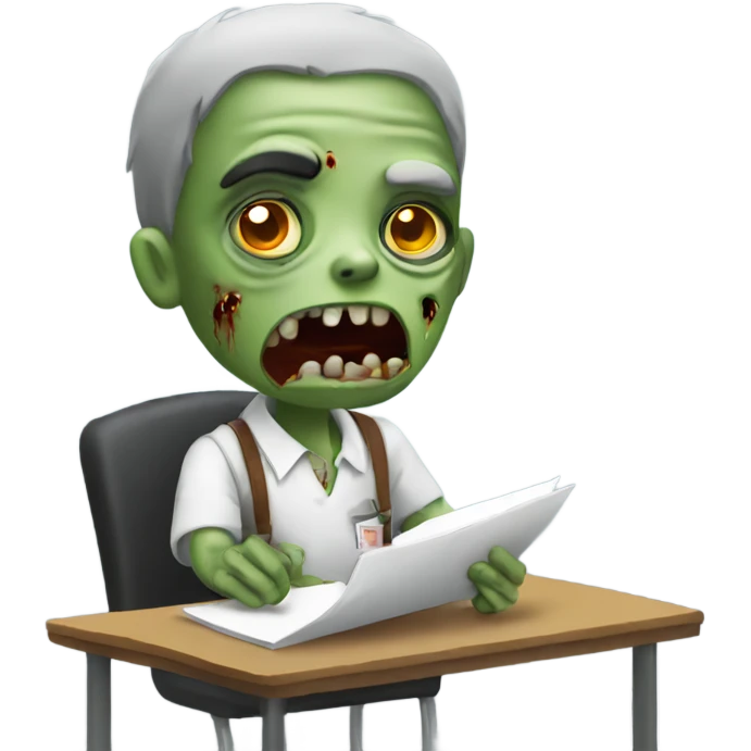 zombie in class  emoji