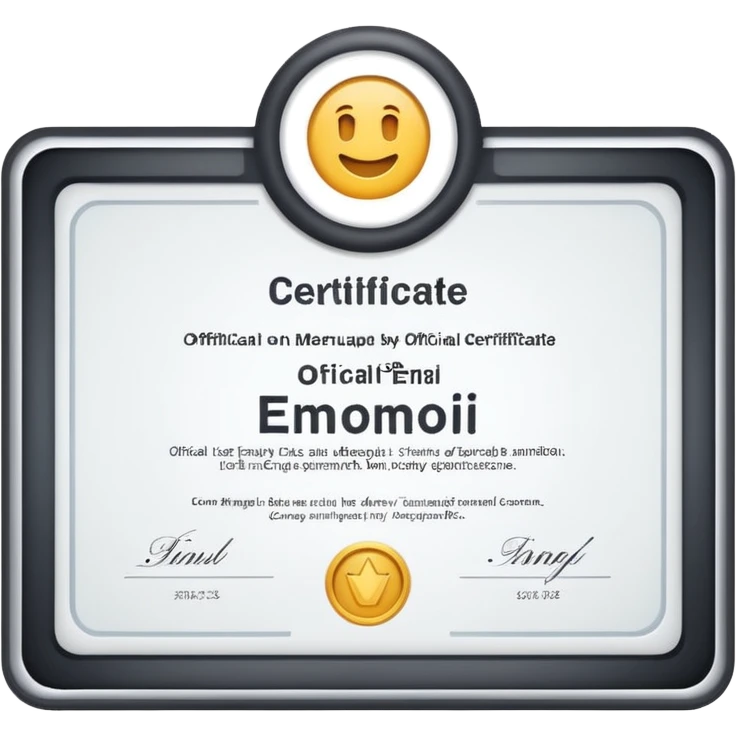 Certificated emoji
