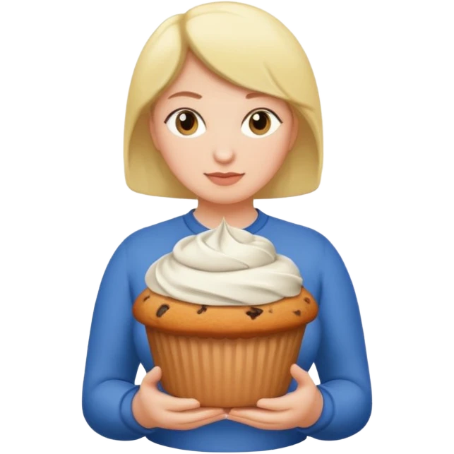 Lesbian with muffin top emoji