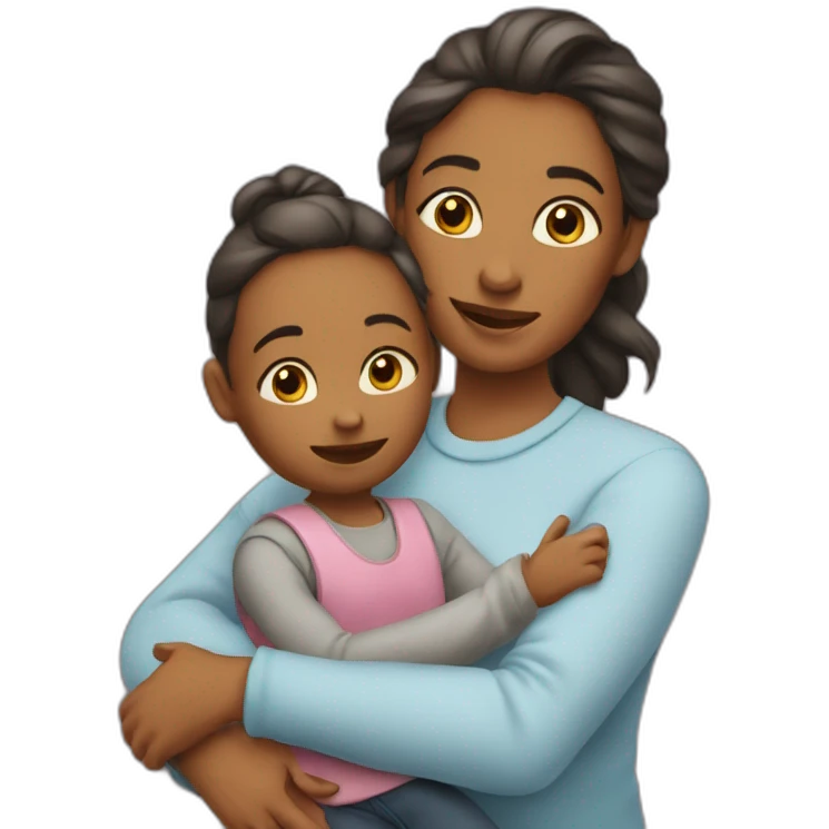 Maman et enfant emoji