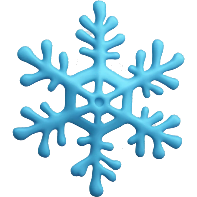 Mold snowflake emoji