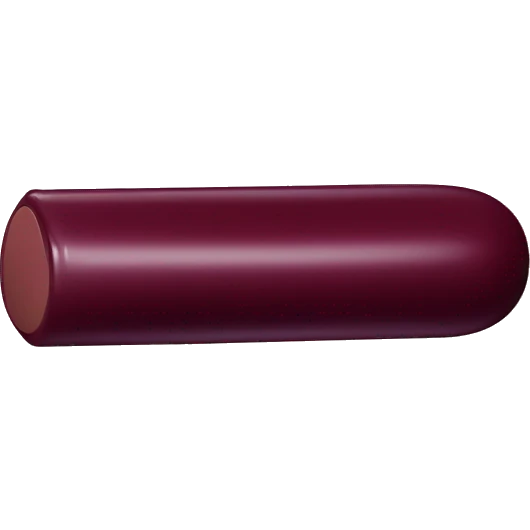 Burgundy lipstick stick emoji