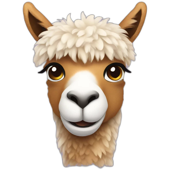 Stuffed animal llama emoji