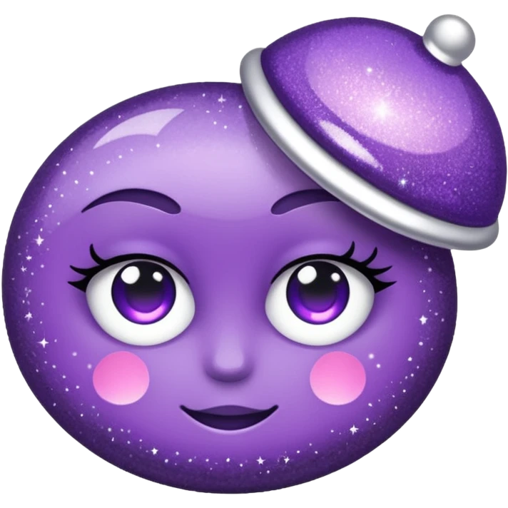 flecha para direita com glitter e roxa > emoji